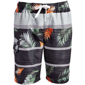 Shorts de Lona para Hombre con Estampado Floral, Traje de Baño de Secado Rápido, Cintura Media, Shorts Casuales con Cordón y Bolsillos - Product Image 1