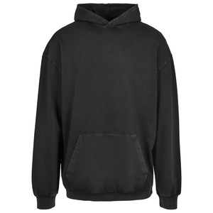 เสื้อสเวตเชิ้ตมีฮู้ดผู้ชายทรงโอเวอร์ไซส์สีพื้นลำลองถักนิตติ้งแขนยาวดีไซน์กระเป๋าใส่ของเหมาะสำหรับใส่ในฤดูใบไม้ร่วง - Product Image 3