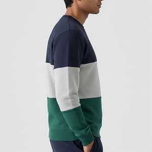 Sweat-shirt unisexe surdimensionné à col rond, 100 % coton molletonné épais, imprimé personnalisé, doublé, teint uni, épaules tombantes, idéal pour l'hiver - Product Image 3