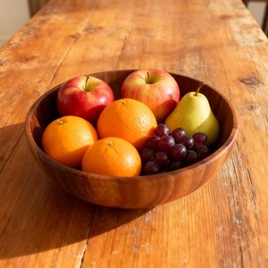 Bol en bois de manguier de haute qualité, finition polie élégante, idéal pour la maison, la cuisine, la table à manger, les besoins de service - Product Image 5