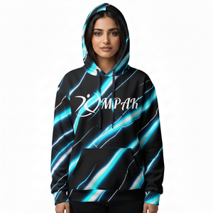 Hoodie unisexe surdimensionné de style streetwear contemporain avec impression par sublimation intégrale pour les marques de vêtements modernes - Product Image 1