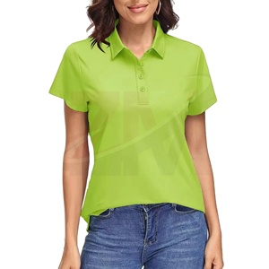 Camiseta Polo de Algodón Piqué 100% Personalizada al por Mayor para Mujer, Manga Corta, Marca Privada, Calidad de Exportación, Ropa de Fábrica - Product Image 1