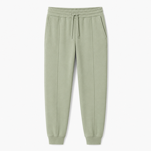 Casual <b>Baggy</b> Straight Leg Mid Waist Canvas <b>Joggers</b> for Men Eco-Friendly Heavyweight Cotton Sweatpants - Product Image 4