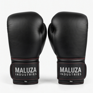 ถุงมือชกมวยหนังแท้สั่งทำพิเศษจาก MALUZA INDUSTRIES สำหรับทุกเพศ แบบ OEM ระบายอากาศได้ดี ป้องกันแรงกระแทกด้วยโฟมความหนาแน่นสูง พร้อมตะขอเกี่ยว - Product Image 1