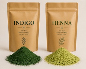 Combinaison de poudre de henné et d'indigo pour les entreprises cosmétiques de marque privée et de fabrication sous marque blanche. - Product Image 1