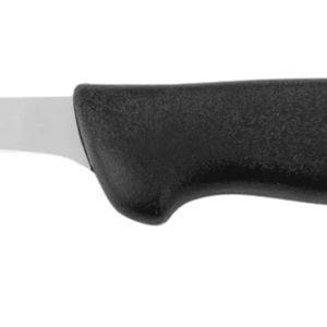 Couteaux à désosser la viande professionnels avec manche texturé noir, lame argentée fine et pointue, et poignée ergonomique pour la transformation de la volaille - Product Image 5