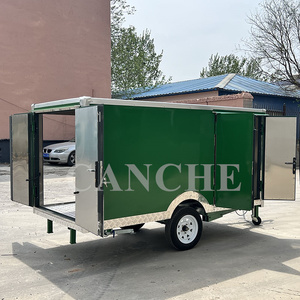 Tienda de comida móvil personalizada con ruedas, camión de comida estándar americano con ventana de vidrio, carrito de helados, furgoneta de hamburguesas a la venta - Product Image 6