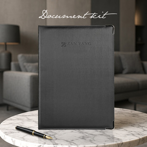 Ink-black textured toothpick leather style with silver trim metal protective gear - Product Image 1