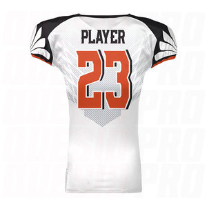 เสื้ออเมริกันฟุตบอลแบบกำหนดเอง OEM แขนสั้น ผ้าระบายอากาศได้ดี หมายเลขทีมและชื่อส่วนตัว ขนาดใหญ่พิเศษ ทนทาน - Product Image 4