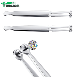 High Demand Labret Stem Holding Tweezers Clamp Forceps Lip Ring Holder - Product Image 6