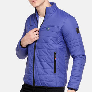 Veste d'hiver pour homme en polyester avec logo personnalisé en gros, imperméable, pour usage extérieur, veste matelassée pour homme - Product Image 2