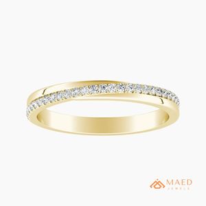 Bague fine en moissanite dorée, élégante, pour femme, bijoux de fiançailles, style New York, cadeau de luxe - Product Image 1