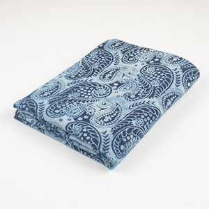 Tissu en coton 100% imprimé à la main au bloc d'indigo traditionnel, artisanal, héritage de Jaipur, écologique - Product Image 1