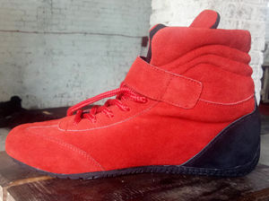 Chaussures de course Red Camel Kart Motorsport, bottes mi-hautes noires, bleues et rouges, bottes de course automobile - Product Image 2