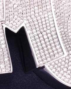 Custom Trendy Moissanite Letter Pendant Hip Hop VVS Iced <b>Charms</b> 925 <b>Silver</b> - Product Image 2