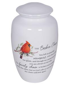 Top Rated Modern Metal <b>Red</b> Cardinal Bird Small Keepsake Cremation Urn for Human & Pet Ashes Eco-Friendly High Quality Memorial - Product Image 1