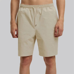 Ensemble de survêtement décontracté pour homme, coupe-vent en polyester, deux pièces, avec veste courte à capuche et pantalon de jogging, fermeture éclair 1/4 - Product Image 2