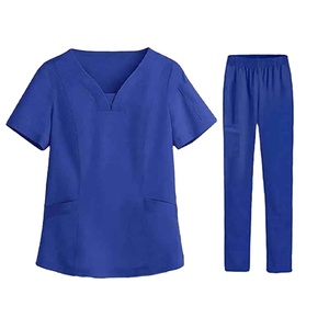 Combinaison de clinique résistante aux taches, taille ajustable, multi-poches, tenue de médecin, uniforme d'hôpital unisexe - Product Image 6