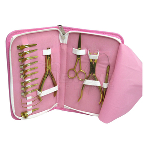 Kaamir Instruments Professional Eco-Friendly Stainless Steel Hair Extension <b>Tool</b> Kit Heat Connector Wand <b>Silicone</b> Lined Micro - Product Image 6