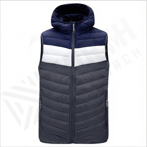 Chaleco con logotipo personalizado ligero en blanco liso burbuja acolchado chaleco para hombres chaleco salvavidas personalizado verano Parka chaqueta para hombre - Product Image 2