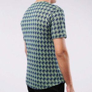 Camiseta de Hombre con Diseño Sublimado a la Moda, 100% Algodón Grueso, Estilo Urbano, Cuello Redondo, Fabricante, Venta al Por Mayor, OEM, ODM, EE. UU. - Product Image 3