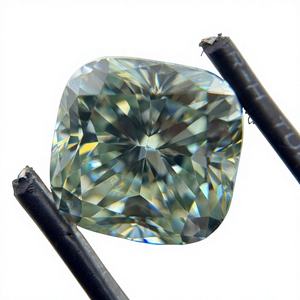 Moissanita de Corte Cuadrado a Mano, 14x14mm, 12.50CT, Piedra Suelta para Joyería de Compromiso Personalizada - Product Image 1