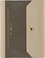 DESIGNPHIL Fabriqué au Japon, Hobonichi Techo A6, couverture de carnet en cuir rigide, planificateur minimaliste avec fermeture à pression, journal, cadeau, 60 feuilles