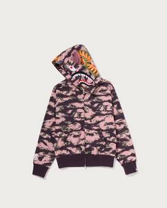 Unisex <b>Pink</b> Solid Zip-Up Hoodie Oversized Fit Streetwear Fleece Knitted 100% Cotton Anti-Pilling Unlined Raglan <b>Sweatshirt</b> - Product Image 3