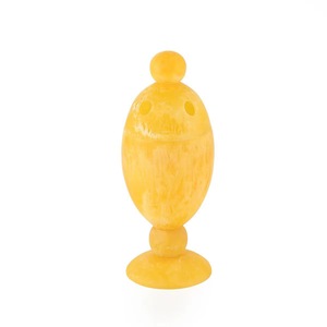 ที่ใส่เครื่องหอมเรซิ่นสีเหลืองพร้อมฝาปิด ถ้วยกระจายกลิ่นอโรมาเธอราพี - Product Image 2