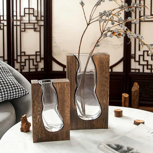 แจกันไม้สไตล์มินิมอลทันสมัยสำหรับตกแต่งบ้าน ปลูกต้นไม้ในร่ม ของขวัญตรุษจีน โดย MULTI CRAFT - Product Image 4