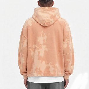 Nueva llegada: Sudadera con capucha moderna para hombre con efecto desgastado por el sol, de ajuste relajado, tela premium, cómoda, para adultos, con MOQ bajo. - Product Image 2