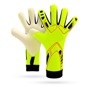 Guantes de Portero de Fútbol Transpirables de Material PU Duradero con Protección para Dedos y Pulgar, Cierre de Tirón, Personalizables - Product Image 1