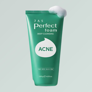 Nettoyant coréen K-Beauty Jyas Perfect Cleansing Foam White Collagen Acne Fabriqué en Corée 120 g Nettoyant visage unisexe - Product Image 6