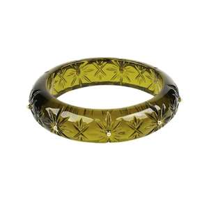 Bracelet carré en acrylique transparent avec motif de style européen et américain pour femmes - Product Image 5