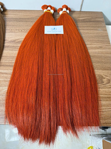Extensiones de Cabello Humano Azura Hair Vietnam Naranja a Granel, Remy, Doble Trama a Máquina, Puntas Completas, Súper Doble Trama - Product Image 2