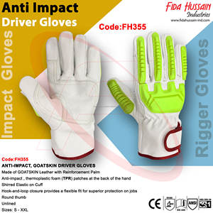 Gants de conducteur personnalisés de protection contre les chocs non doublés pour un usage quotidien 2025 gants de conducteur en gros gants en cuir du Pakistan - Product Image 5