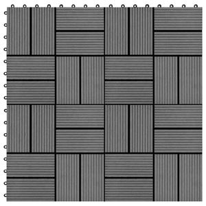 22 pz mattonelle per Decking WPC 11.8 "x 11.8" 2 mq di colore grigio - Product Image 1
