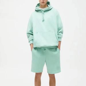 Ensemble short et sweat à capuche unisexe sur mesure, respirant, nouvelle collection, haute qualité, 100% coton - Product Image 4
