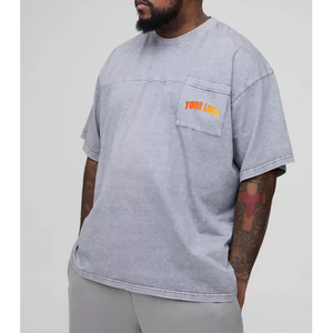 Top Selling Custom Men's Unisex Short Sleeve T-Shirts 100% Cotton Digital Printing Oversized Heather Grey <b>Hip</b> Hop Quick Dry - Product Image 5