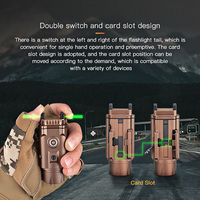 Lampe torche OCSHARK GL15pro haute luminosité 1500 lumens, laser vert LED combiné, charge magnétique, lumière blanche pour le sport nocturne