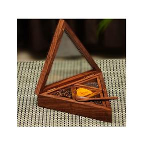 Boîte à épices rustique artisanale avec tiroirs |   Style d'apothicaire classique |   Pour la cuisine et la salle à manger - Product Image 6