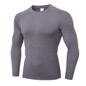 T-shirt de sport de haute qualité à coupe ajustée, à compression, à manches longues, à séchage rapide, personnalisable, pour hommes, pour la course à pied et l'entraînement - Product Image 6
