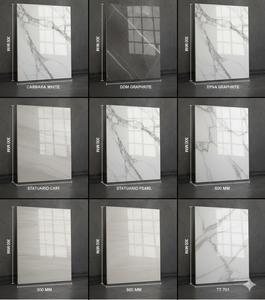 Azulejos de porcelana para pared 300x600 Reino Unido, azulejos de porcelana para pared GVT PGVT de 300x600 mm, azulejos blancos Carrara Statuario Calacatta, calidad de exportación. - Product Image 5