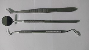 Kit de Examen Dental Profesional, Juego de Instrumentos de Diagnóstico de Acero Inoxidable, Espejo, Sonda, Pinzas, Bandeja, Manual, Certificado CE - Product Image 6
