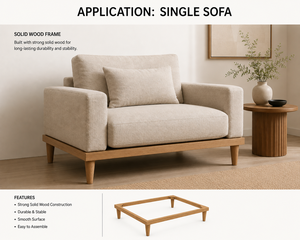 OEM ODM Solid <b>Wood</b> <b>Sofa</b> <b>Frame</b> Minimalist Wooden Furniture Base Strong Construction <b>for</b> <b>Sofa</b> Loveseat Chair Solid <b>Wood</b> <b>Sofa</b> <b>Frame</b> - Product Image 3