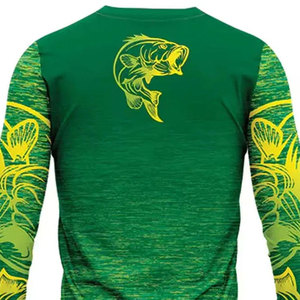 Camiseta de Pesca para Hombre, Estilo Nuevo, Precio de Fábrica, 100% Poliéster, Secado Rápido, Transpirable, con Logotipo Personalizado - Product Image 4