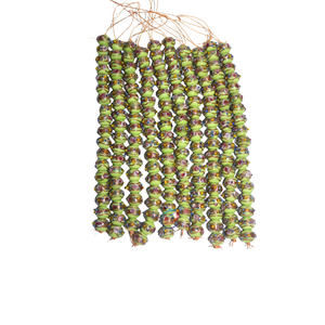 ลูกปัดแก้วดีไซน์เนอร์สีเขียวมะนาวขนาด 16 มม. จาก EXCEL EXPORTS |   ลูกปัดแก้วมูราโน่ทำมือ ลายวนสีทอง ขนาด 8 นิ้ว สำหรับงาน DIY - Product Image 6