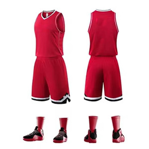 Maillots et shorts de basket-ball, ensemble deux pièces pour garçons avec nom et numéro d'équipe personnalisés - Product Image 1