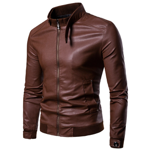 STARLOOP INDUSTRIES Professional Manufacturer Made <b>Winter</b> Warm <b>Men's</b> High Street Vintage Leather Biker <b>Jacket</b> <b>Waterproof</b> Front - Product Image 3
