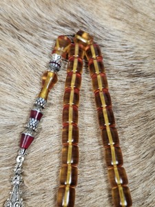 Tasbih Islámico de Resina Ecológica Pintado a Mano, Hecho a Mano, para Mesa de Boda - Product Image 5